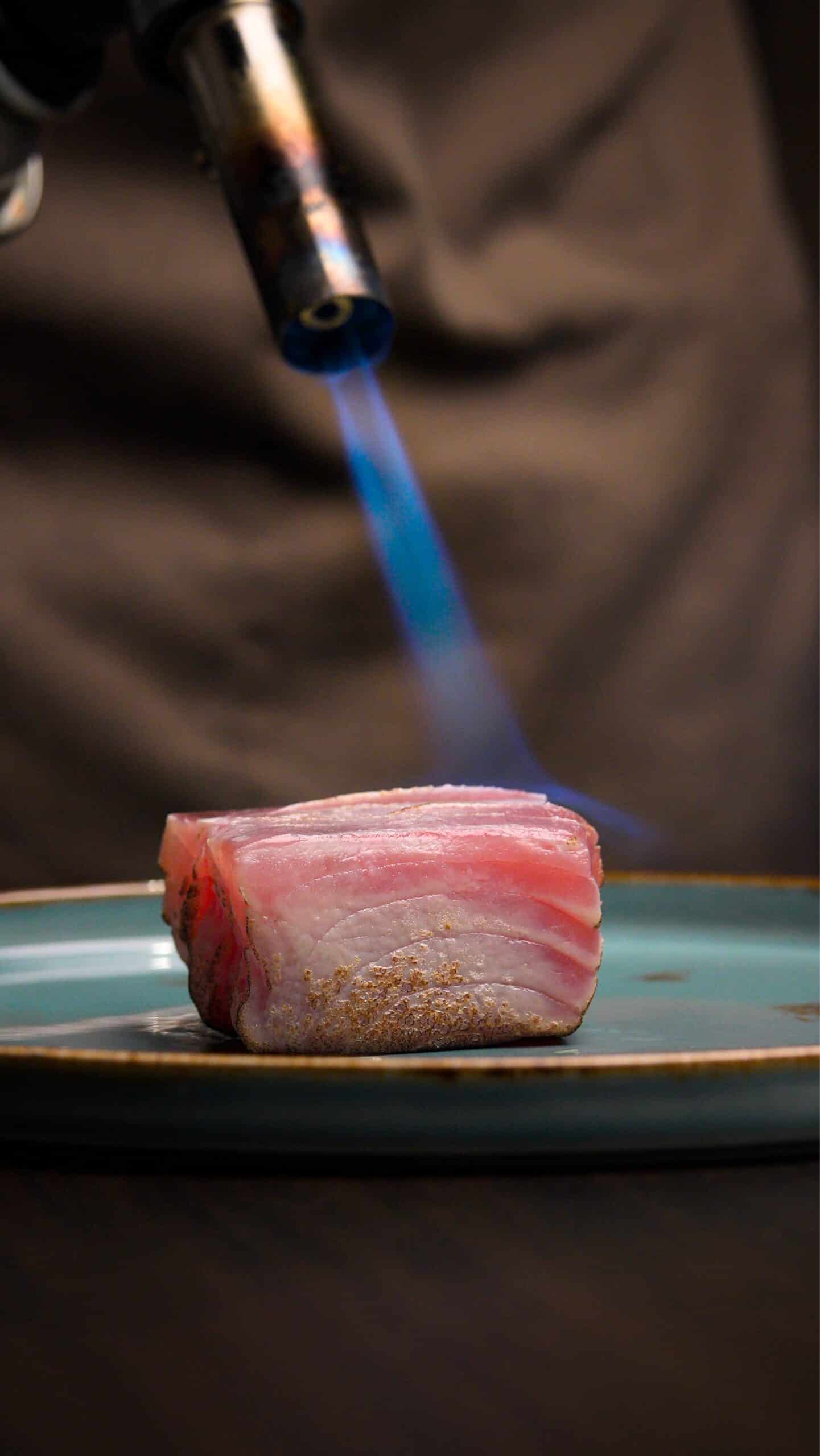 Tataki scottato alla fiamma